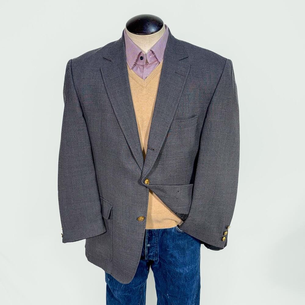 Orvis Blazer 2 Button Single Breasted Men’s 42R Gray